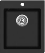 vidaXL 141672 Ένθετος Νεροχύτης 42.5x50cm Black