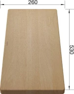 Blanco Επιφάνεια Κοπής Ξύλινη 53x26cm