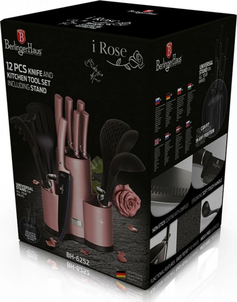 Berlinger Haus Σετ Εργαλείων Μαγειρικής i-Rose Collection BH-6252 12τμχ