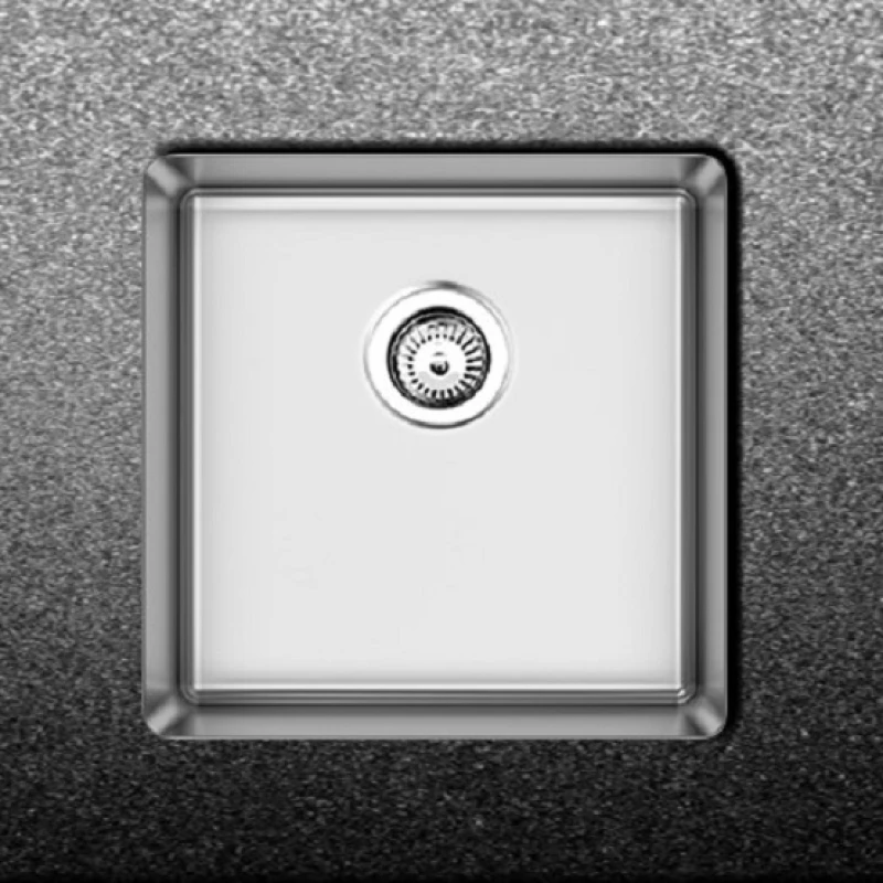 Fortinox Squadro 28040 Υποκαθήμενος Νεροχύτης 44x44cm Inox Σατινέ