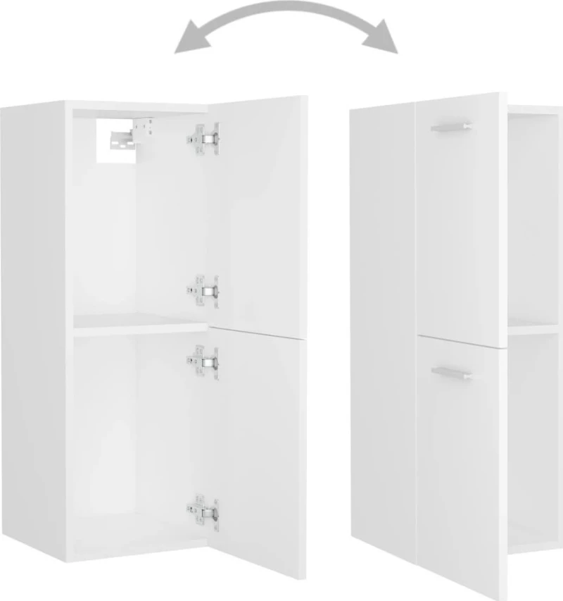vidaXL 804988 Ντουλάπι Μπάνιου 30x30x80cm Λευκό