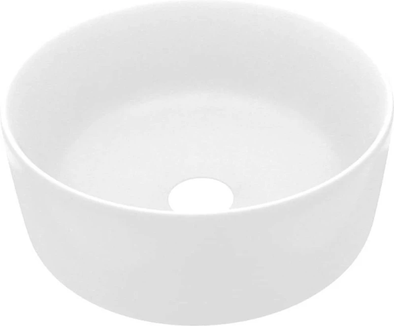 vidaXL 147009 Επικαθήμενος Νιπτήρας Κεραμικός 40x40cm Λευκός