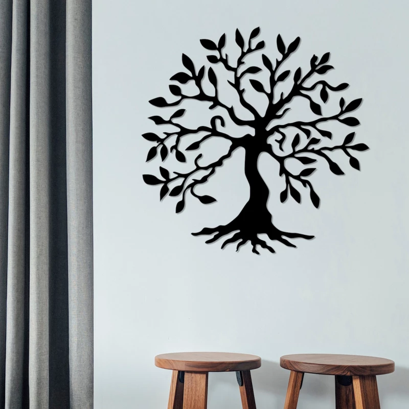 HomeMarkt Διακοσμητικό Τοίχου από Μέταλλο 60x1.5x60cm