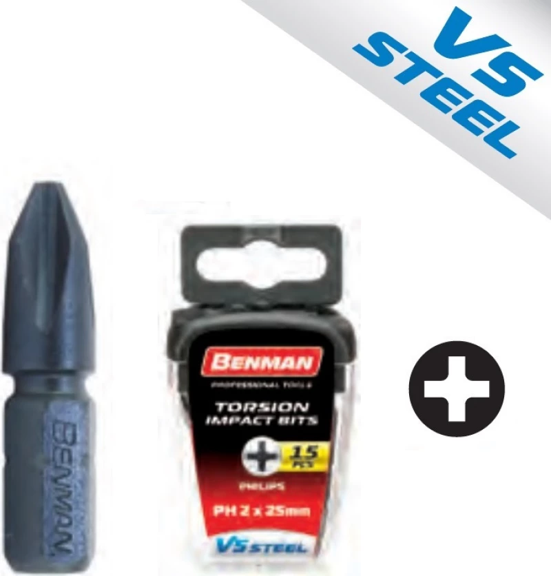 Benman Μύτη PH 2x25mm 74113 1τμχ