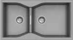 Macart Prestige Ένθετος Νεροχύτης 90x50cm Croma