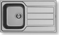 Pyramis Athena 1B 1D Ένθετος Νεροχύτης 86x50cm Inox Σατινέ