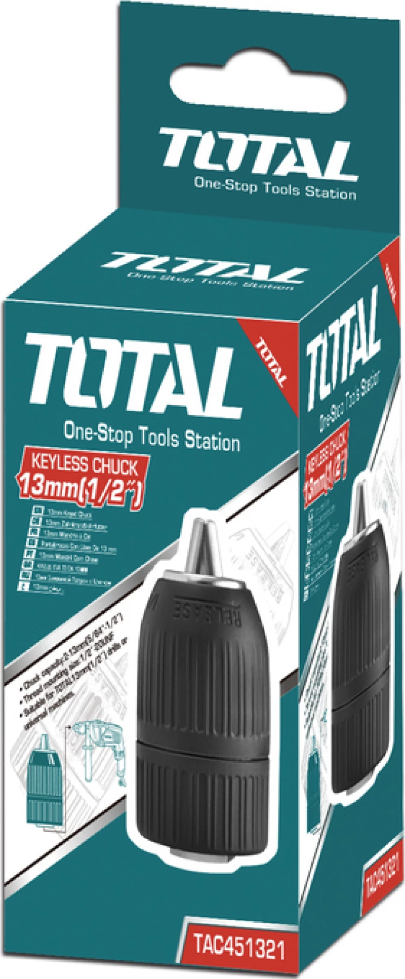 Total Τσοκ Δραπάνου Αυτόματο 1/2" - 13mm