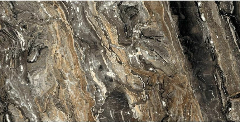 Πλακάκι Γρανίτης Δαπέδου Marseille Choco Γυαλιστερό 60x120