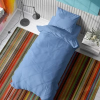 Dimcol Πάπλωμα Μονό Βαμβακερό 160x240 Solid Sky Blue
