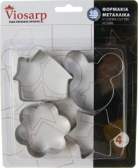 Viosarp Κουπ Πατ Μεταλλικά VC2096 4τμχ