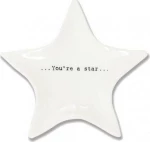 Synchronia Πιατάκι Αστέρι από Πορσελάνη 'You're a Star'