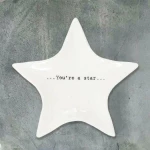 Synchronia Πιατάκι Αστέρι από Πορσελάνη 'You're a Star'