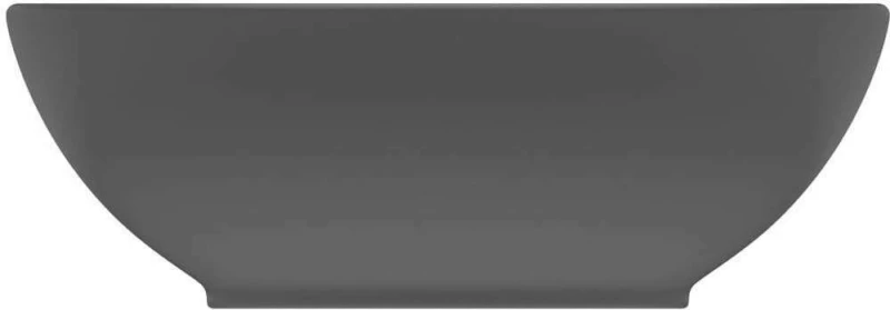 vidaXL 146928 Επικαθήμενος Νιπτήρας Κεραμικός 40x33cm Γκρι