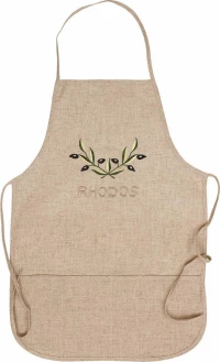 Viopros Ποδιά Κουζίνας 3751 Beige 50x75cm Λινή