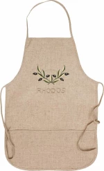Viopros Ποδιά Κουζίνας 3751 Beige 50x75cm Λινή