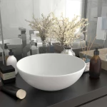 vidaXL 146976 Επικαθήμενος Νιπτήρας Κεραμικός 28x28cm Λευκός