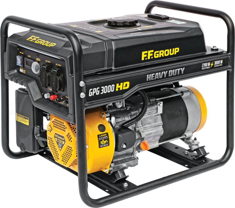 F.F. Group GPG 3000 HD Γεννήτρια Βενζίνης (Τετράχρονη) με Μίζα 3.5kVA