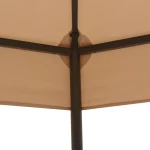 Κιόσκι/Τέντα Κήπου Εξαγωνικό Μπεζ 323 x 265 εκ.