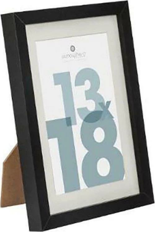 Plastona Κορνίζα Ξύλινη Μαύρη 13x18cm