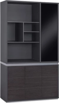 Βιβλιοθηκη Γραφειου Επαγγελματικη Rosewood Hm2091R 120Χ40Χ200Υ Εκ.