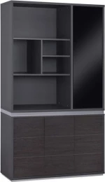 Βιβλιοθηκη Γραφειου Επαγγελματικη Rosewood Hm2091R 120Χ40Χ200Υ Εκ.