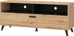 Έπιπλο Τηλεόρασης Umbria 140 Artisan - Μαύρο 137.5x40x57.5cm