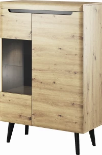 Βιτρίνα Σαλονιού Δρυς 90x40x134cm