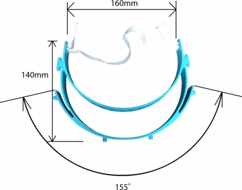 Tetraform Ασπίδα Προστασίας Προσώπου Face Shield 1τμχ