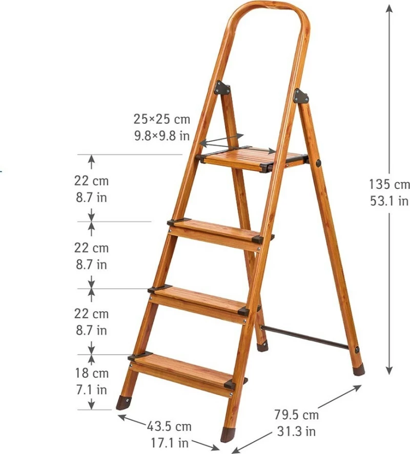 Tatkraft Σκαλοσκαμπό Αλουμινίου 4 Σκαλιών T16828