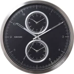 Karlsson Ρολόι Τοίχου Μαύρο Μεταλλικό 50cm
