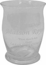 Plastona Κηροπήγιο Γυάλινο Maison Royale 14x14x23.5cm