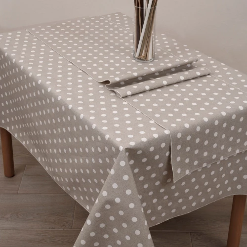 Viopros Τραπεζομάντηλο Αλέκιαστο 140x180 Βίκυ Λευκό