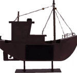 SP Souliotis Vintage Διακοσμητικό Καράβι Ξύλινο 26x4x22cm