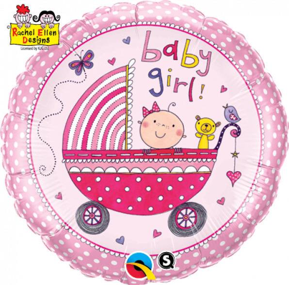 Foil Baby Girl Stroller Rachel Ellen 46cm