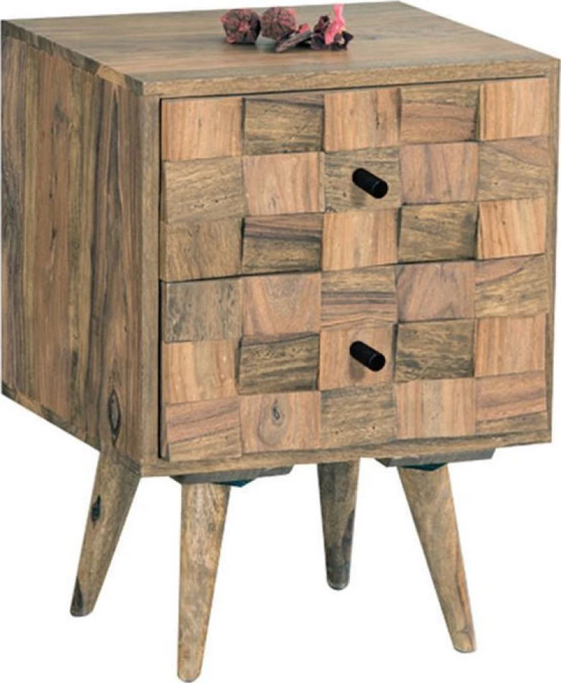 Κομοδίνο Ξύλο Ακακία Φυσικό 40x35x55cm teka ΕΑ7044