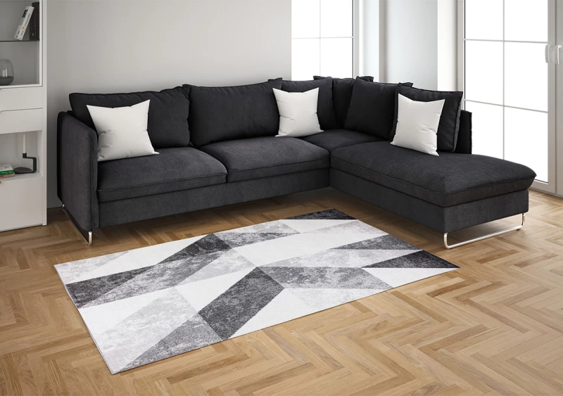 Ezzo Χαλί A802AN2 Casual Γκρι 133x190cm