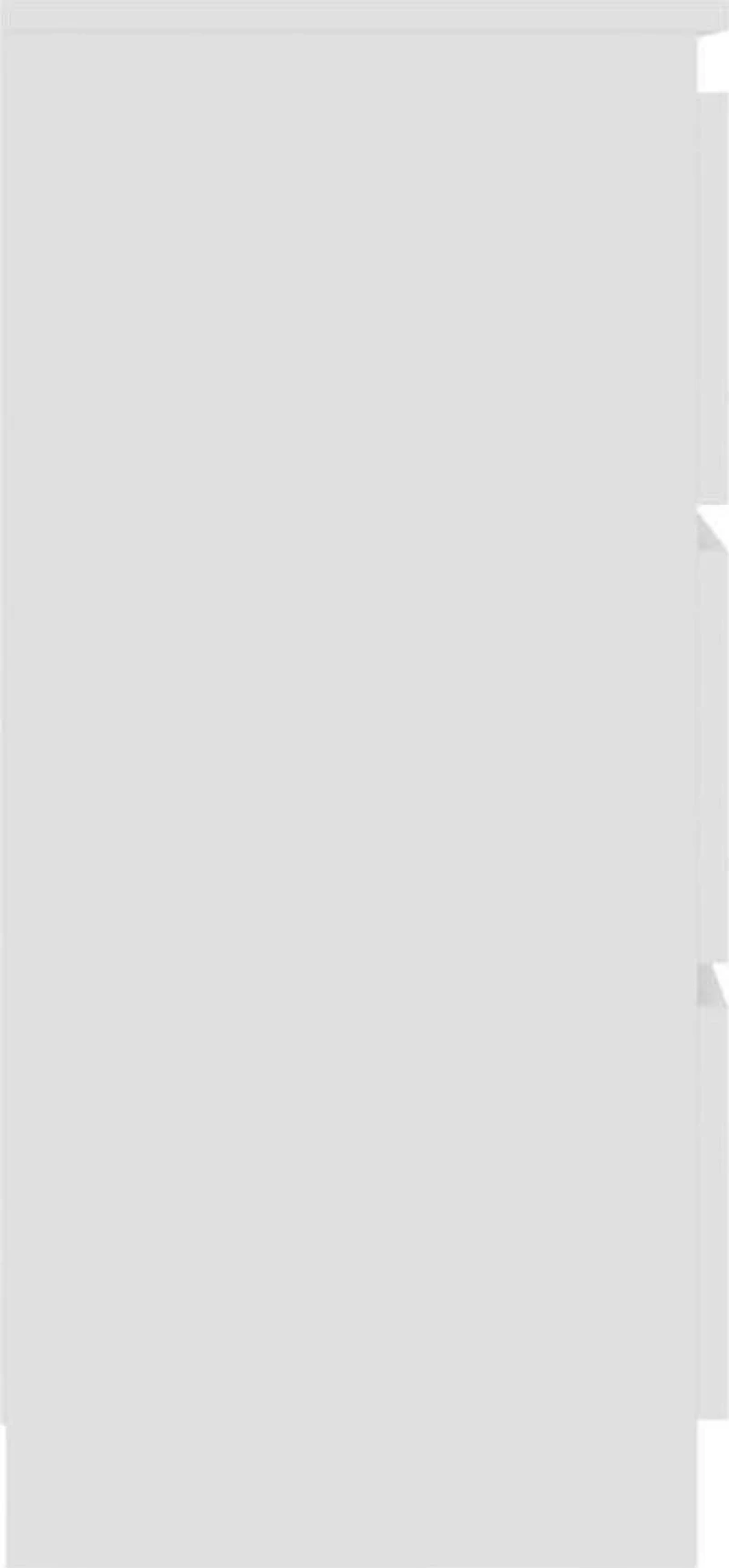 Συρταριέρα Λευκή 60 x 35 x 76 εκ. από Μοριοσανίδα