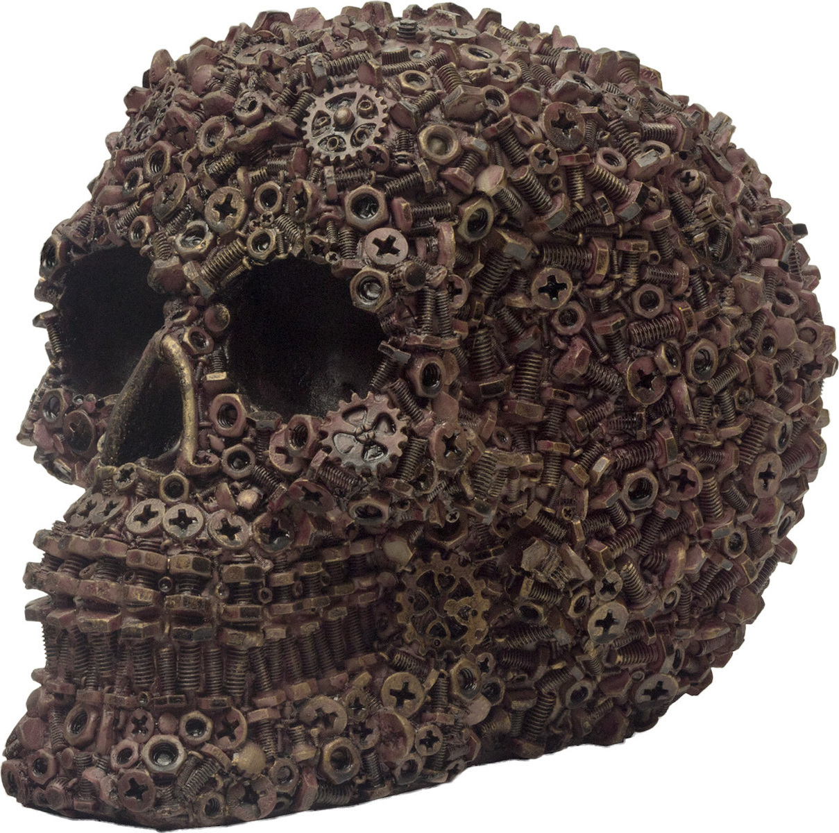 Διακοσμητική νεκροκεφαλή διακοσμημένη με βίδες