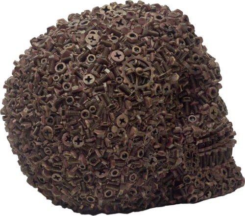 Διακοσμητική νεκροκεφαλή διακοσμημένη με βίδες