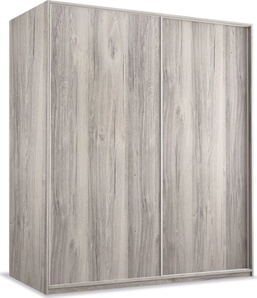 Ντουλάπα Συρόμενη Σταχτί 202x61x233cm