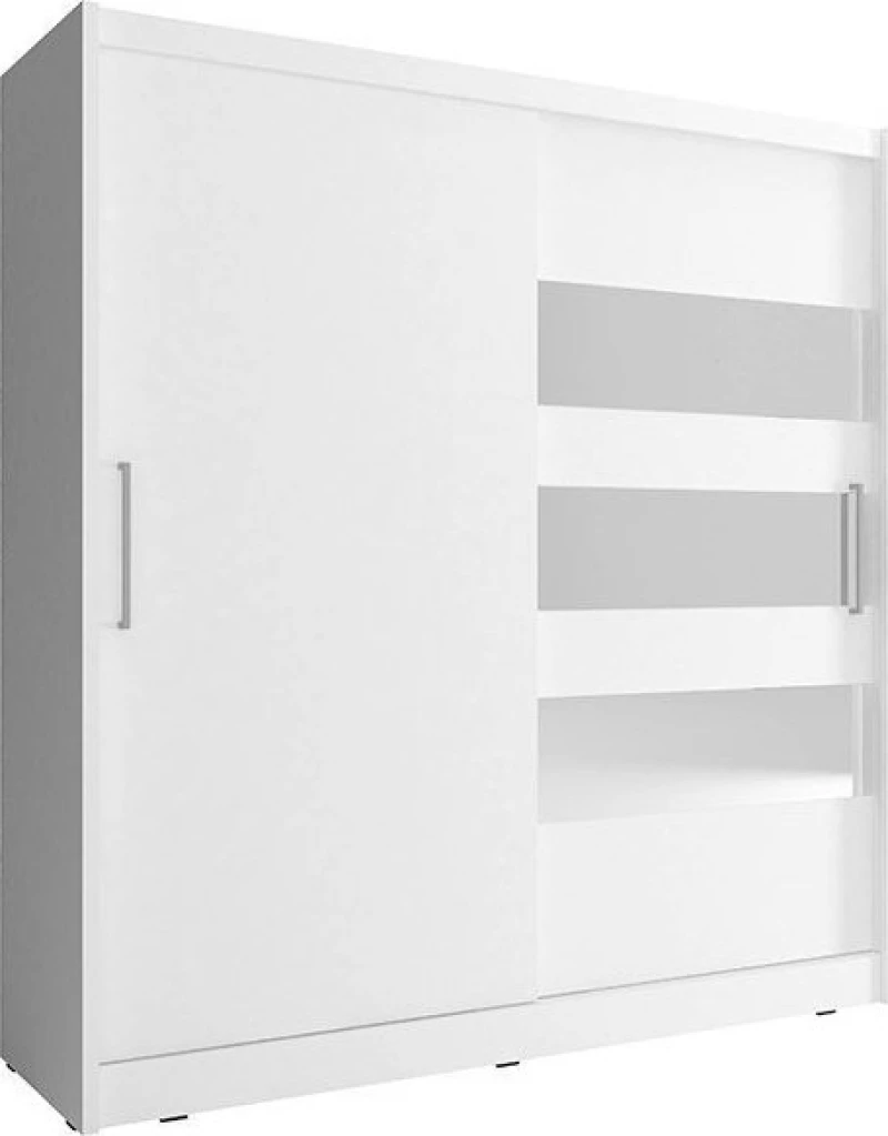 Ντουλάπα Cosmo Συρόμενη με Καθρέφτη 180x62x200cm