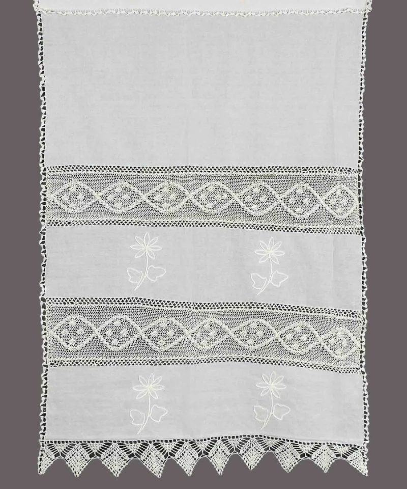 Silk Fashion Κουρτίνα NT1-2 με Τούνελ 200x200 Λευκό