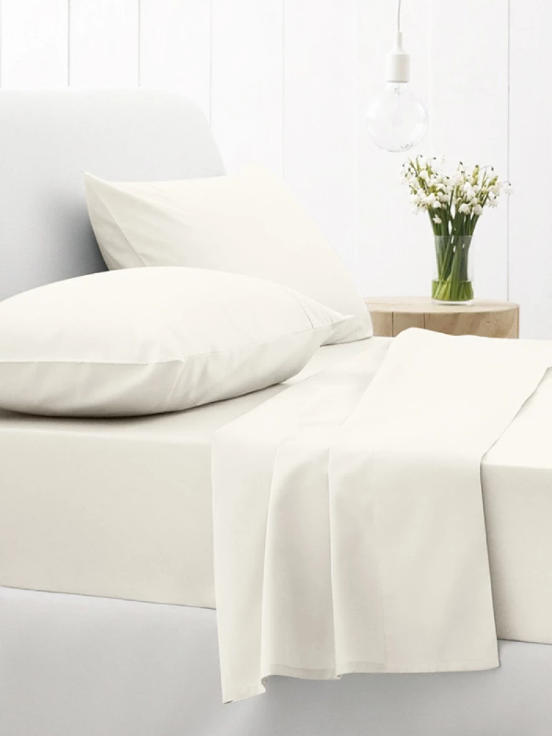 Sunshine Παπλωματοθήκη Μονή 170x250 Cotton Feelings 29 White