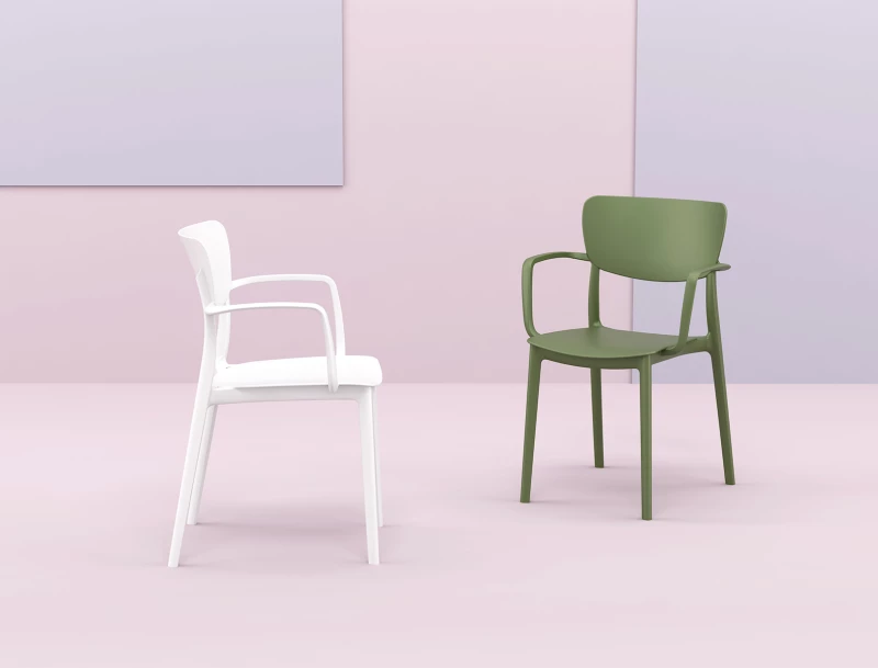 Καρέκλα Πολυπροπυλενίου Lisa 126 Olive Green