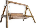 Κούνια 3 Θέσεων Μυρτώ Ξύλινη 300x185x190cm