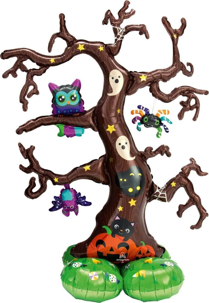 Μπαλόνια AirLoonz Ανατριχιαστικό δέντρο-Halloween 111 x 157 cm φουσκώνουν με αέρα.