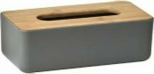 Eurocasa Θήκη για Χαρτομάντηλα Γκρι 6724