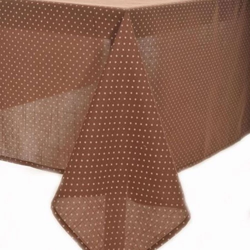 Silk Fashion Καρέ 90x90 Πουά Brown