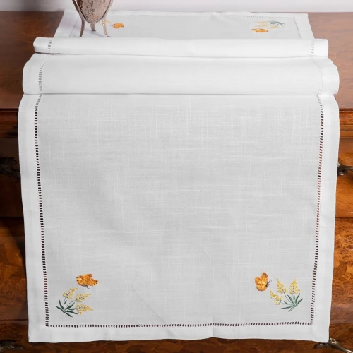 Silk Fashion Ράνερ 45x150 YL1007 Λευκό