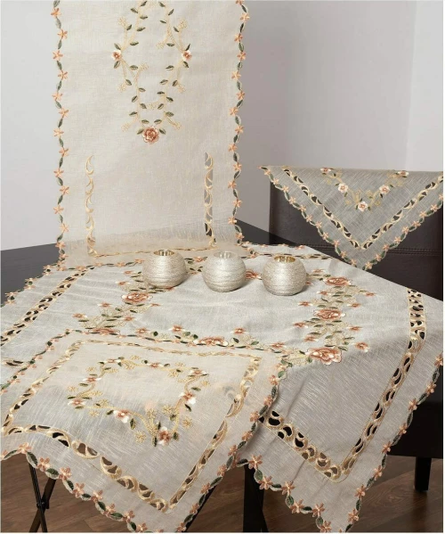 Silk Fashion Καρέ 90x90 5336 Λαδί